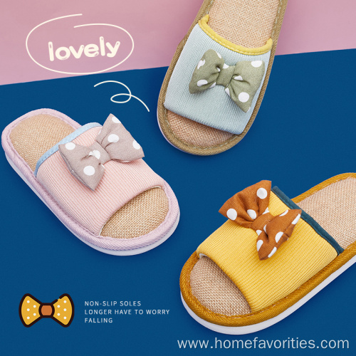 Linen Cartoon Children's Slipper